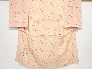 アンティーク　錦紗唐草模様長襦袢